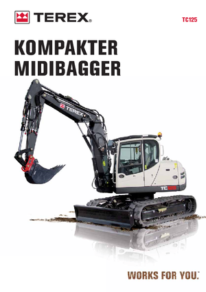 Excavatoare pe șenile Terex TC 125