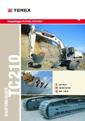 Excavatoare pe șenile Terex TC 210