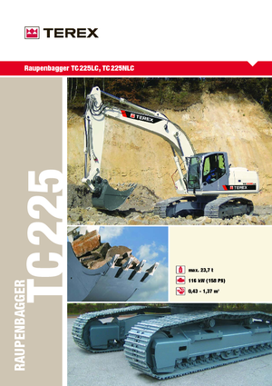 Excavatoare pe șenile Terex TC 225