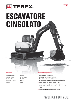 Excavatoare pe șenile Terex TC 75