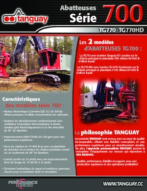 Excavatoare pe șenile Tanguay TG770