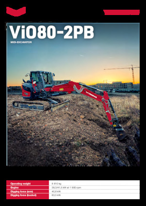 Excavatoare pe șenile Yanmar VIO80-2PB