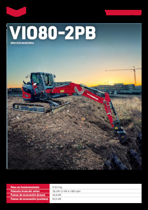 Excavatoare pe șenile Yanmar ViO80-2PB 
