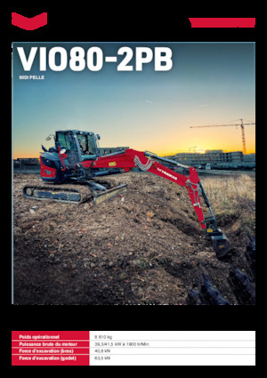 Excavatoare pe șenile Yanmar VIO80-2PB