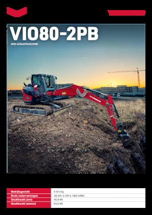 Excavatoare pe șenile Yanmar ViO80-2PB 