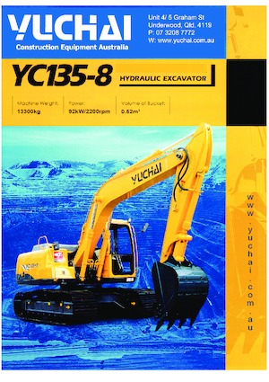 Excavatoare pe șenile Yuchai YC135-8