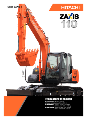 Excavatoare pe șenile Hitachi ZX 110-3