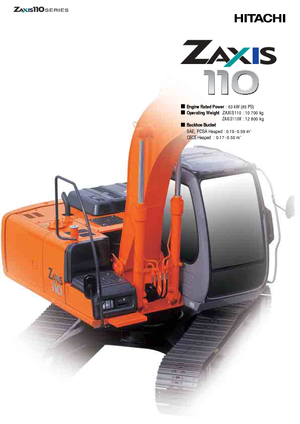Excavatoare pe șenile Hitachi ZX 110