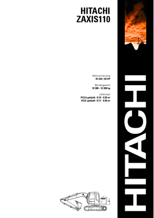 Excavatoare pe șenile Hitachi ZX 110