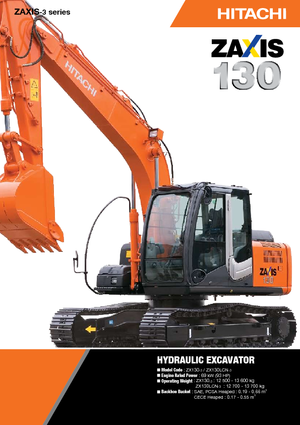 Excavatoare pe șenile Hitachi ZX 130-3