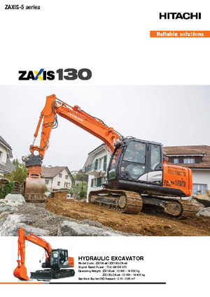 Excavatoare pe șenile Hitachi ZX 130-5
