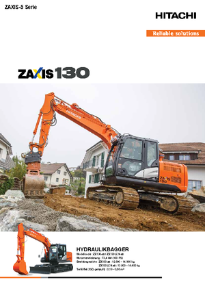Excavatoare pe șenile Hitachi ZX 130-5