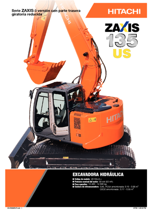 Excavatoare pe șenile Hitachi ZX 135 US-3