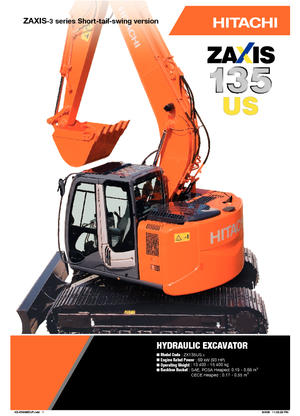 Excavatoare pe șenile Hitachi ZX 135 US-3