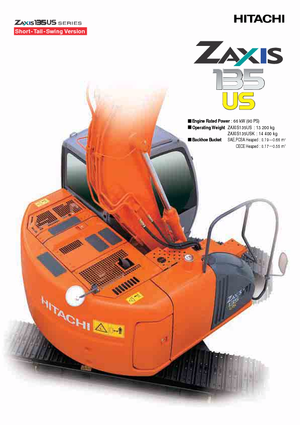 Excavatoare pe șenile Hitachi ZX 135 US