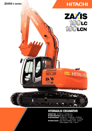 Excavatoare pe șenile Hitachi ZX 180 LC-3