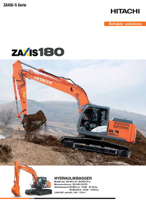 Excavatoare pe șenile Hitachi ZX 180 LC-5