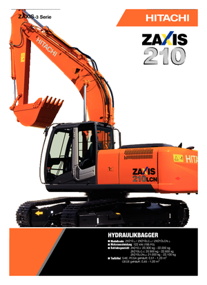Excavatoare pe șenile Hitachi ZX 210 LC-3