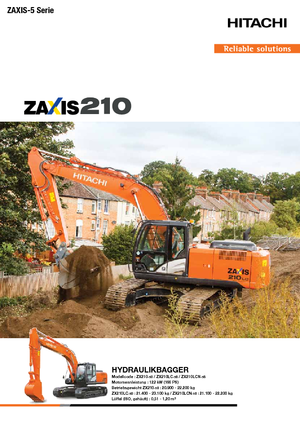 Excavatoare pe șenile Hitachi ZX 210 LC-5
