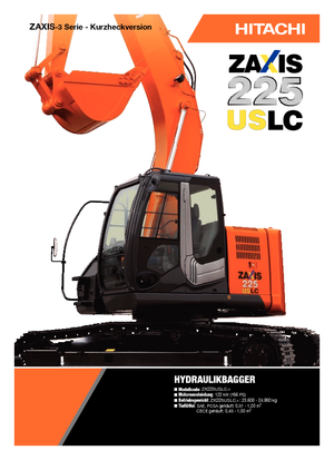Excavatoare pe șenile Hitachi ZX 225 USLC-3