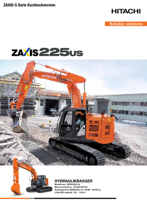 Excavatoare pe șenile Hitachi ZX 225 USLC-5