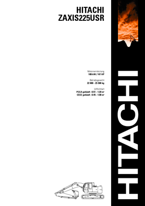 Excavatoare pe șenile Hitachi ZX 225 USRLC