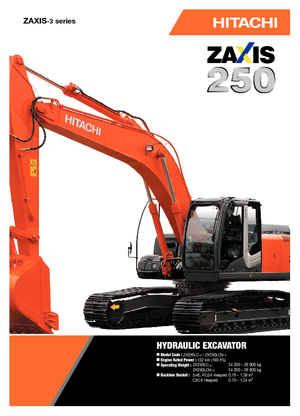 Excavatoare pe șenile Hitachi ZX 250 LC-3