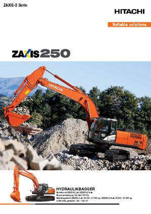Excavatoare pe șenile Hitachi ZX 250 LCN-5