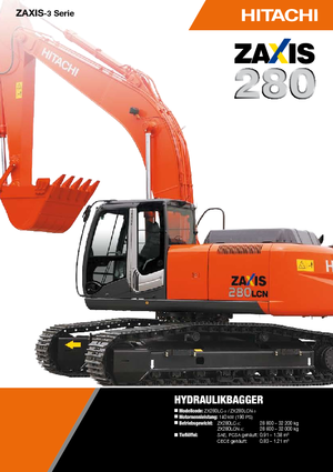 Excavatoare pe șenile Hitachi ZX 280 LCN-3