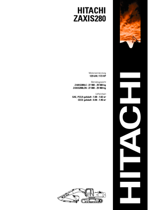 Excavatoare pe șenile Hitachi ZX 280 LCN