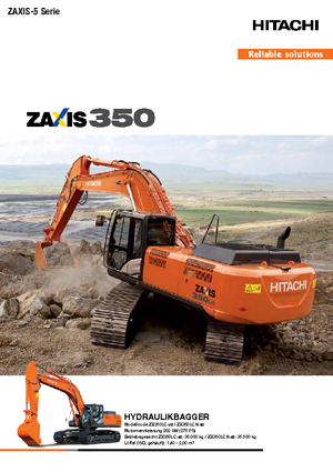 Excavatoare pe șenile Hitachi ZX 350 LCN-5