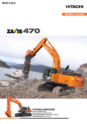 Excavatoare pe șenile Hitachi ZX 470 LCH-5