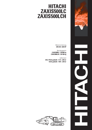 Excavatoare pe șenile Hitachi ZX 500 LC