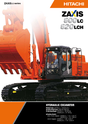 Excavatoare pe șenile Hitachi ZX 500 LC