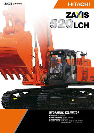 Excavatoare pe șenile Hitachi ZX 520 LCH-3