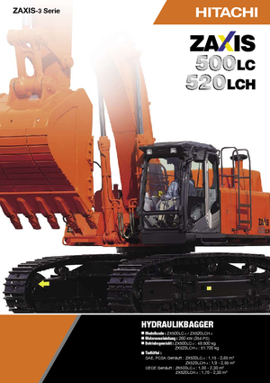 Excavatoare pe șenile Hitachi ZX 520 LCH-3
