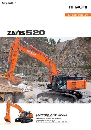 Excavatoare pe șenile Hitachi ZX 520 LCH-5