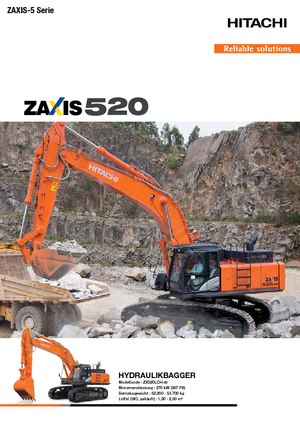Excavatoare pe șenile Hitachi ZX 520 LCH-5
