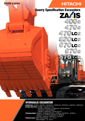 Excavatoare pe șenile Hitachi ZX 520 LCR-3