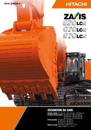 Excavatoare pe șenile Hitachi ZX 870 LCR-3