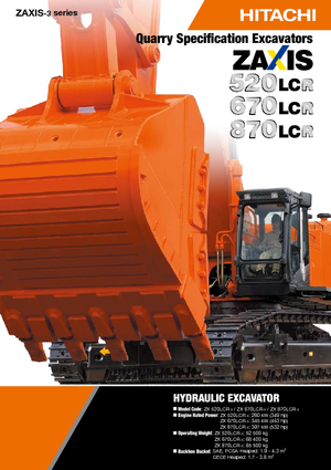 Excavatoare pe șenile Hitachi ZX 870 LCR-3