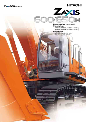 Excavatoare pe șenile Hitachi ZX 600
