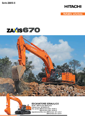 Excavatoare pe șenile Hitachi ZX670LCH-5B