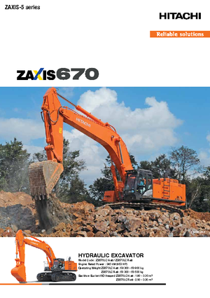 Excavatoare pe șenile Hitachi ZX670LCH-5B