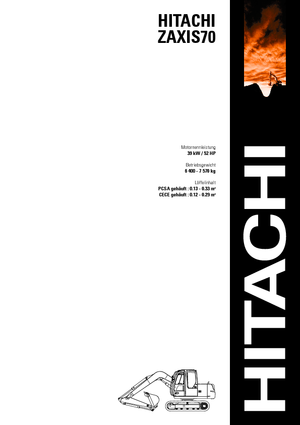 Excavatoare pe șenile Hitachi ZX 70