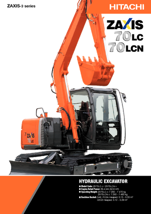 Excavatoare pe șenile Hitachi ZX 70 LC-3