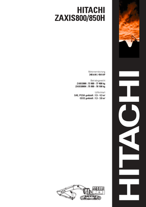 Excavatoare pe șenile Hitachi ZX 850 H (BE)