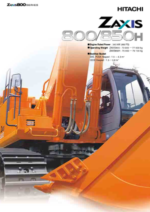 Excavatoare pe șenile Hitachi ZX 850 H (BE)