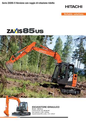 Excavatoare pe șenile Hitachi ZX85US-5A