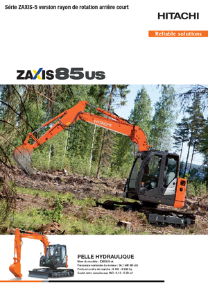 Excavatoare pe șenile Hitachi ZX85US-5A